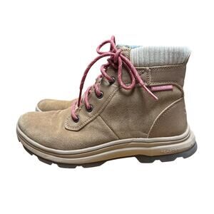 Ryka Brunswick Water Repellent Size 7 1/2 EU 38 Brown Suede Ankle Boots